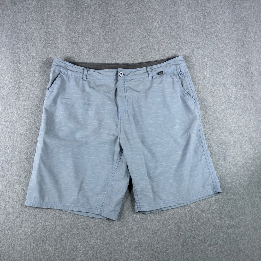AFTCO Chino Shorts Men's 38 (Fits 40") Blue Stretch Fishing Aftech 9" Inseam EUC